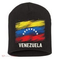 Venezuela Flag Venezuelan Short Acrylic Beanie thumb 0