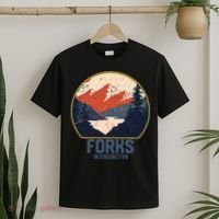 Vintage Forks Washington WA Mountains Hike Hiking Souvenir T-Shirt thumb 2