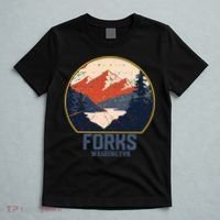 Vintage Forks Washington WA Mountains Hike Hiking Souvenir T-Shirt thumb 5
