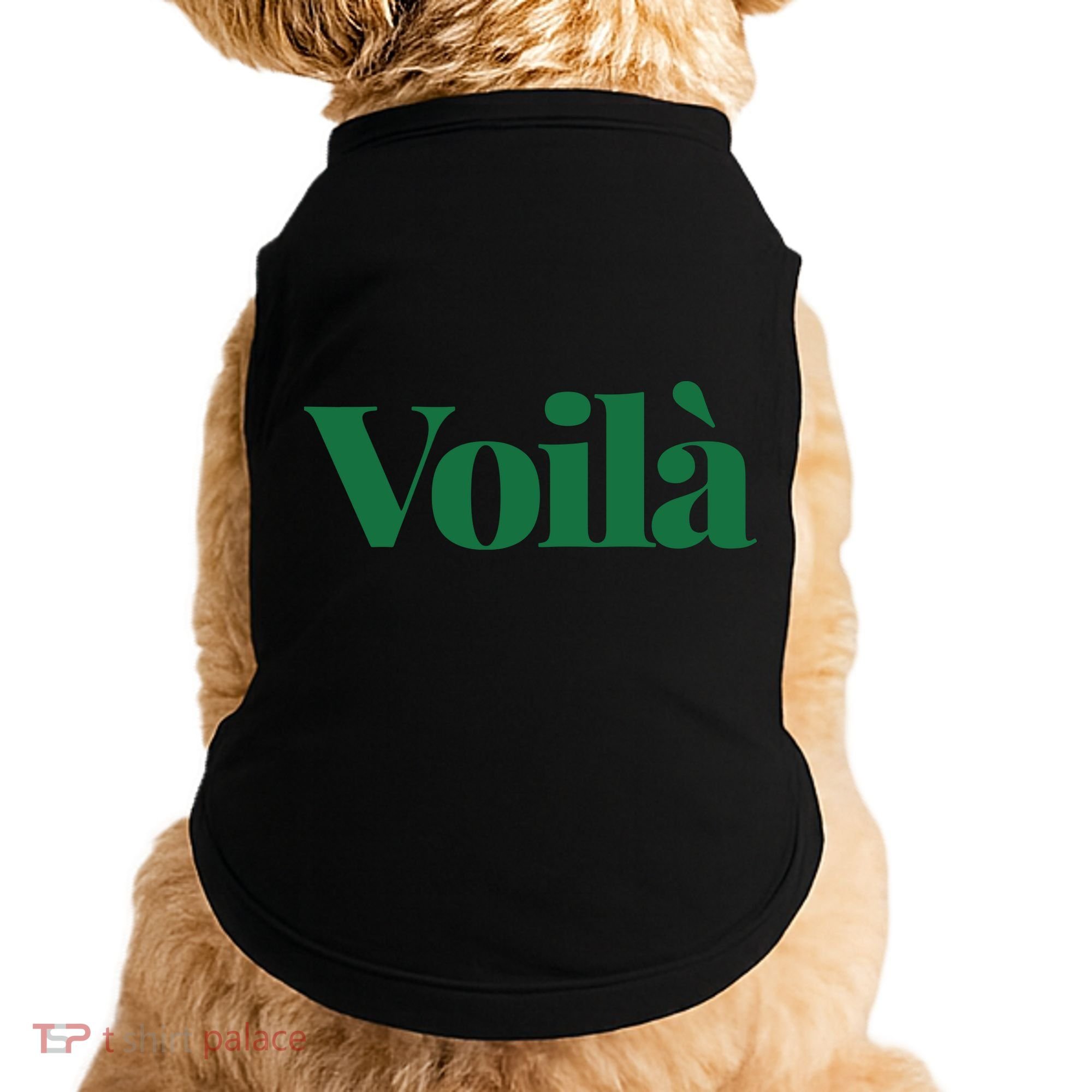 Voilà French Word Doggie Tank