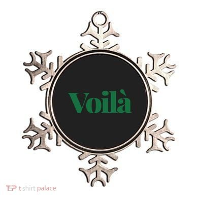 Voilà French Word Ornament