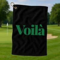 Voilà French Word Golf Towel thumb 1