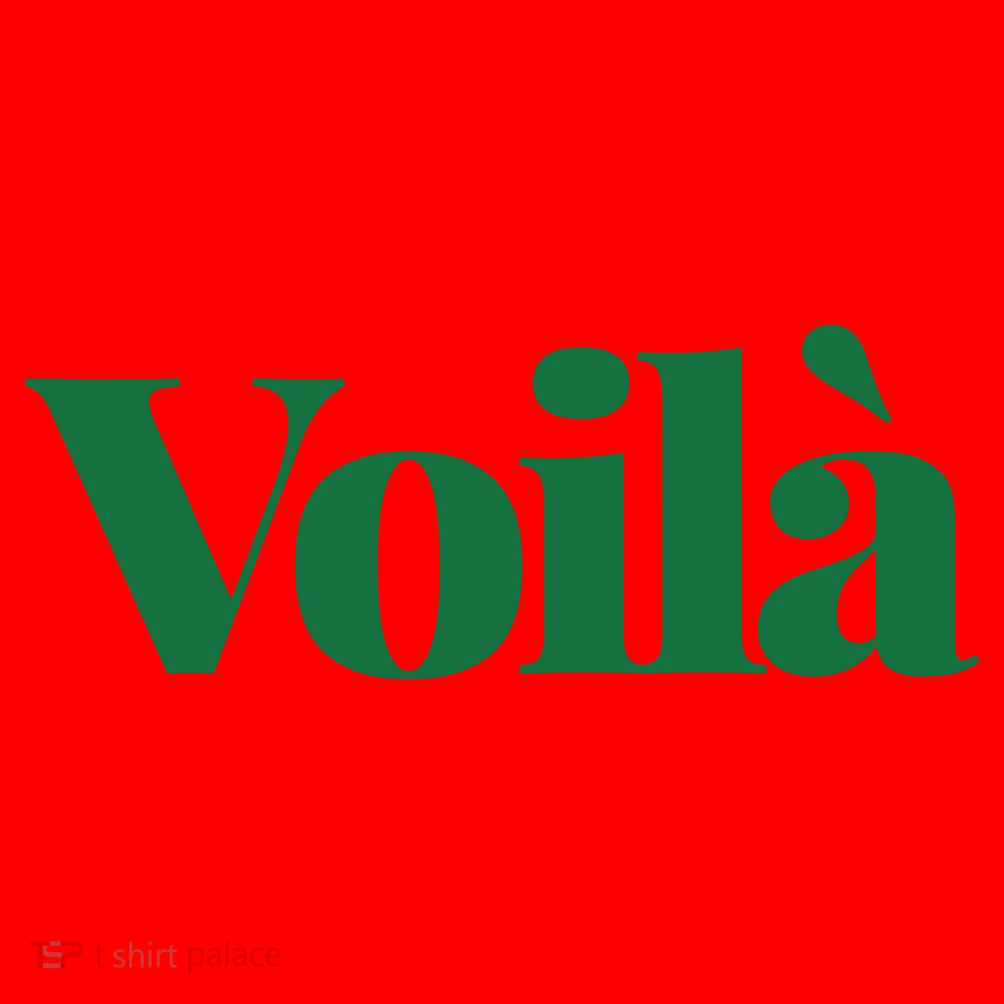 Voilà French Word Santa Hat