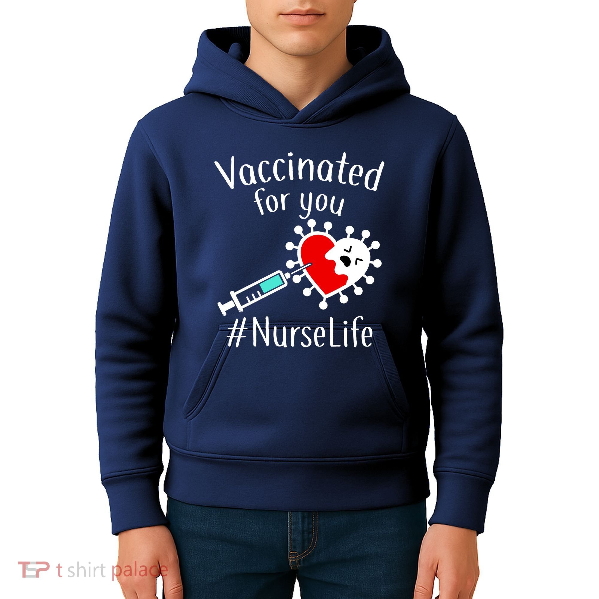 Vaccinated For You #NurseLife Kids Hoodie