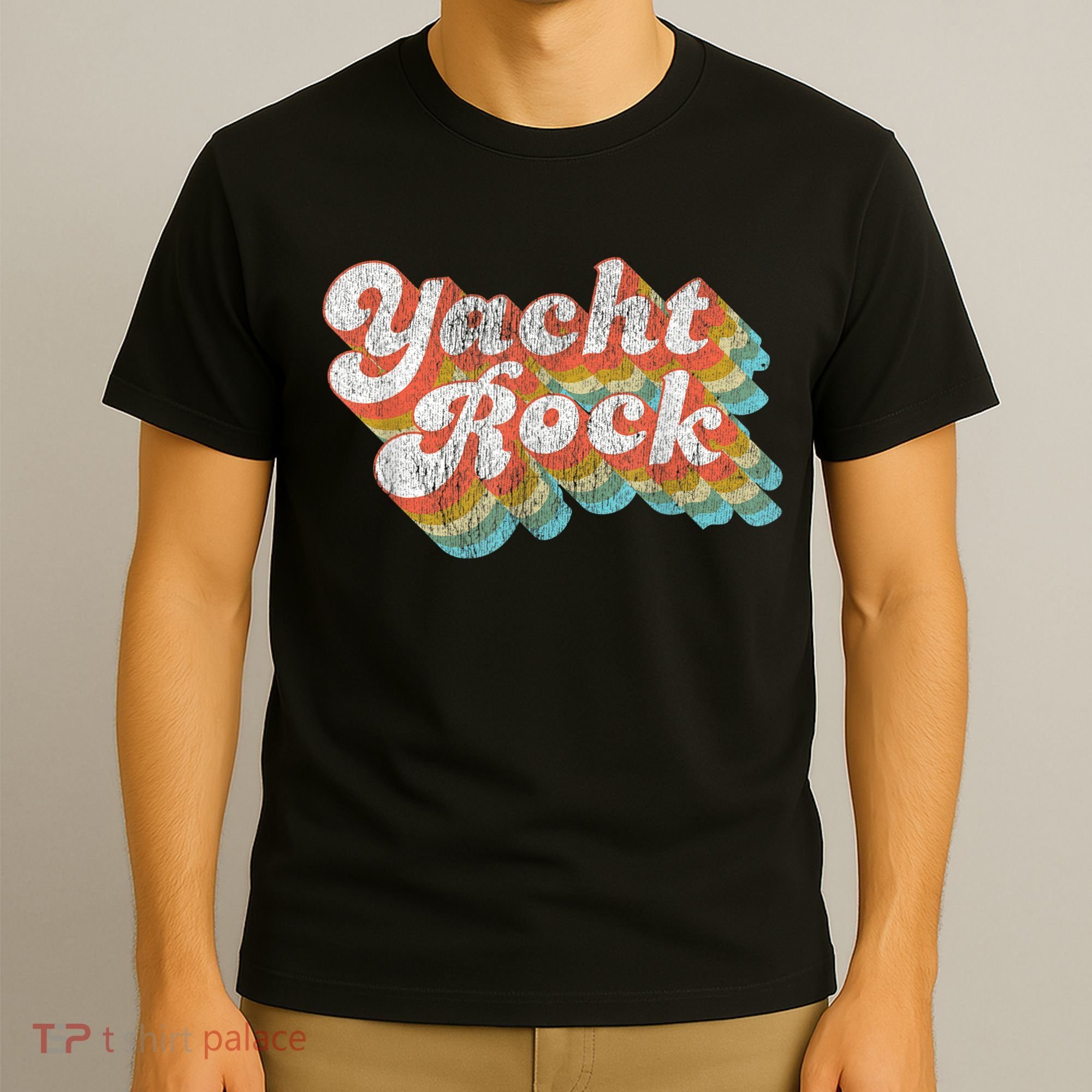 Vintage Fade Yacht Rock Party Boat Drinking T-Shirt
