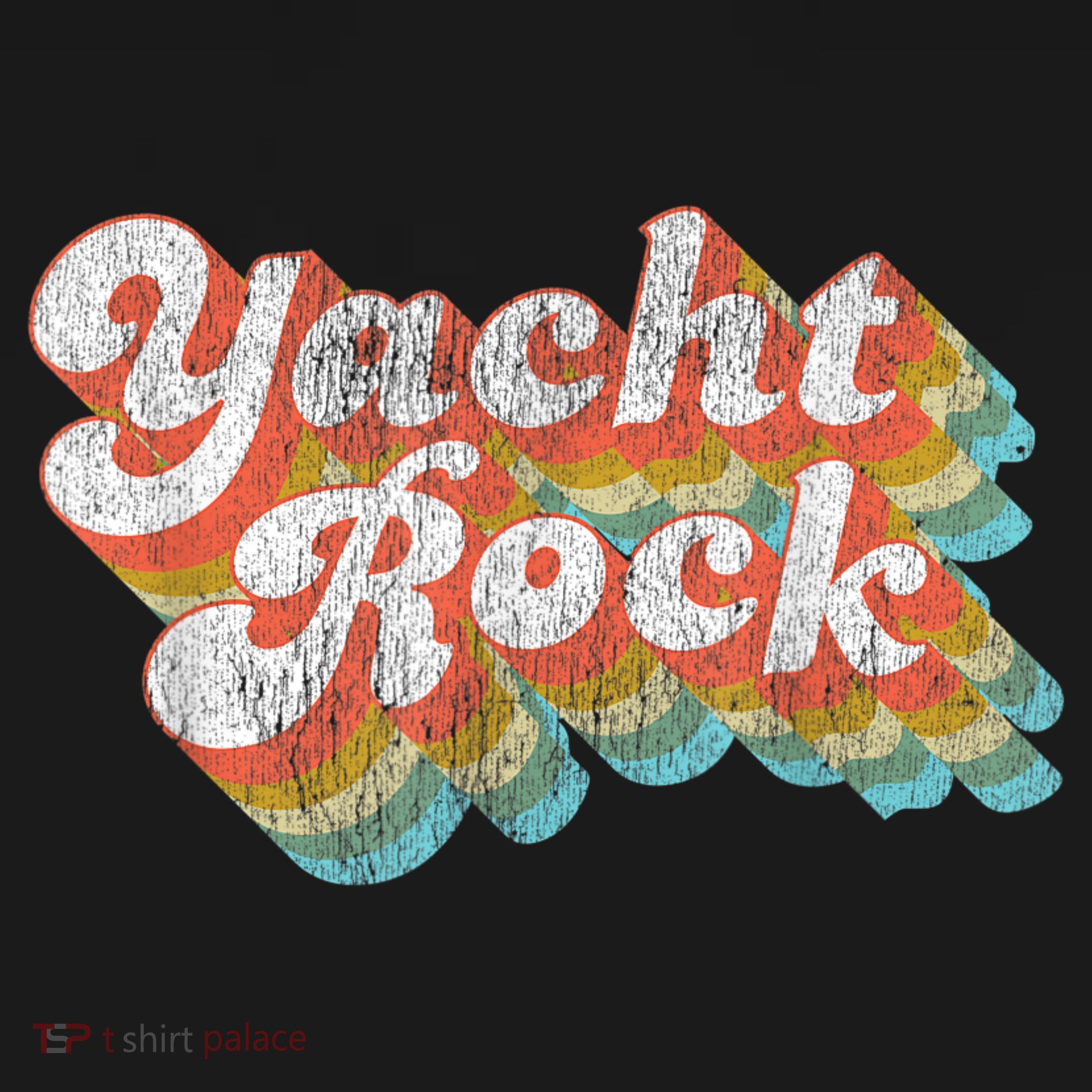 Vintage Fade Yacht Rock Party Boat Drinking T-Shirt