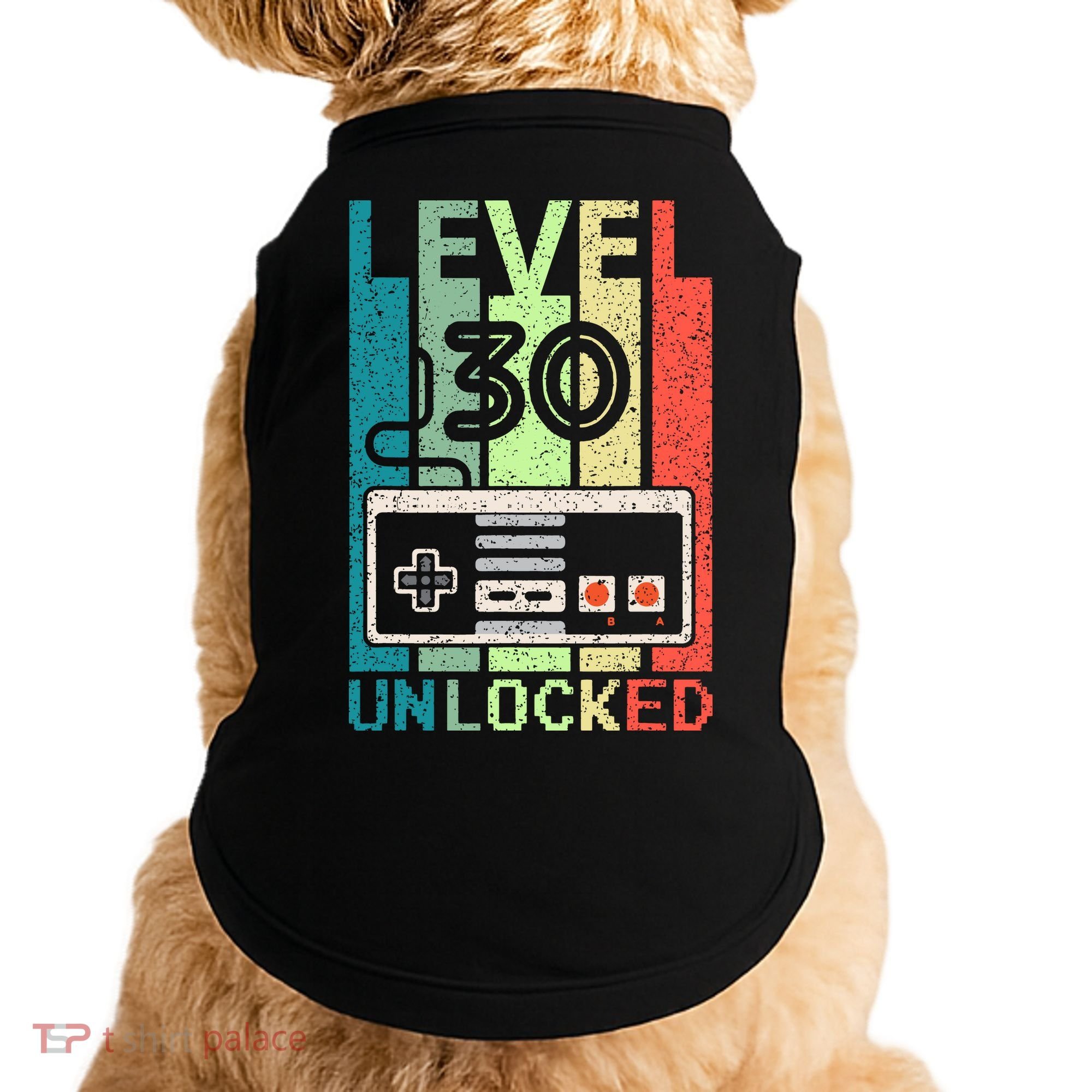 Video Gamer 30th Birthday Gifts Level 30 Unlocked Doggie Tank