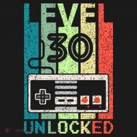 Video Gamer 30th Birthday Gifts Level 30 Unlocked Doggie Tank thumb 4