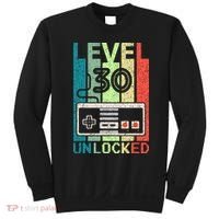 Video Gamer 30th Birthday Gifts Level 30 Unlocked Sweatshirt thumb 0