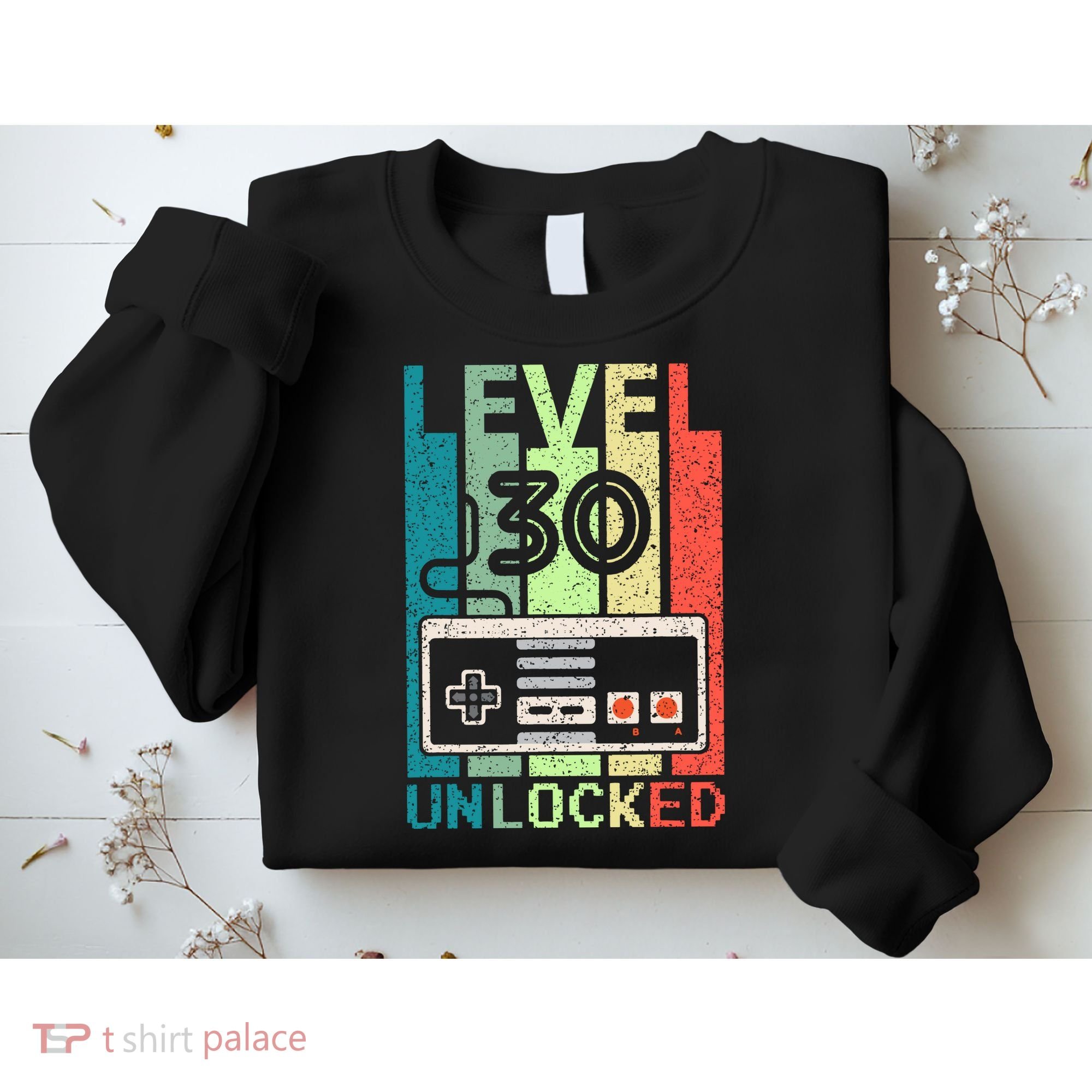 Video Gamer 30th Birthday Gifts Level 30 Unlocked Sweatshirt