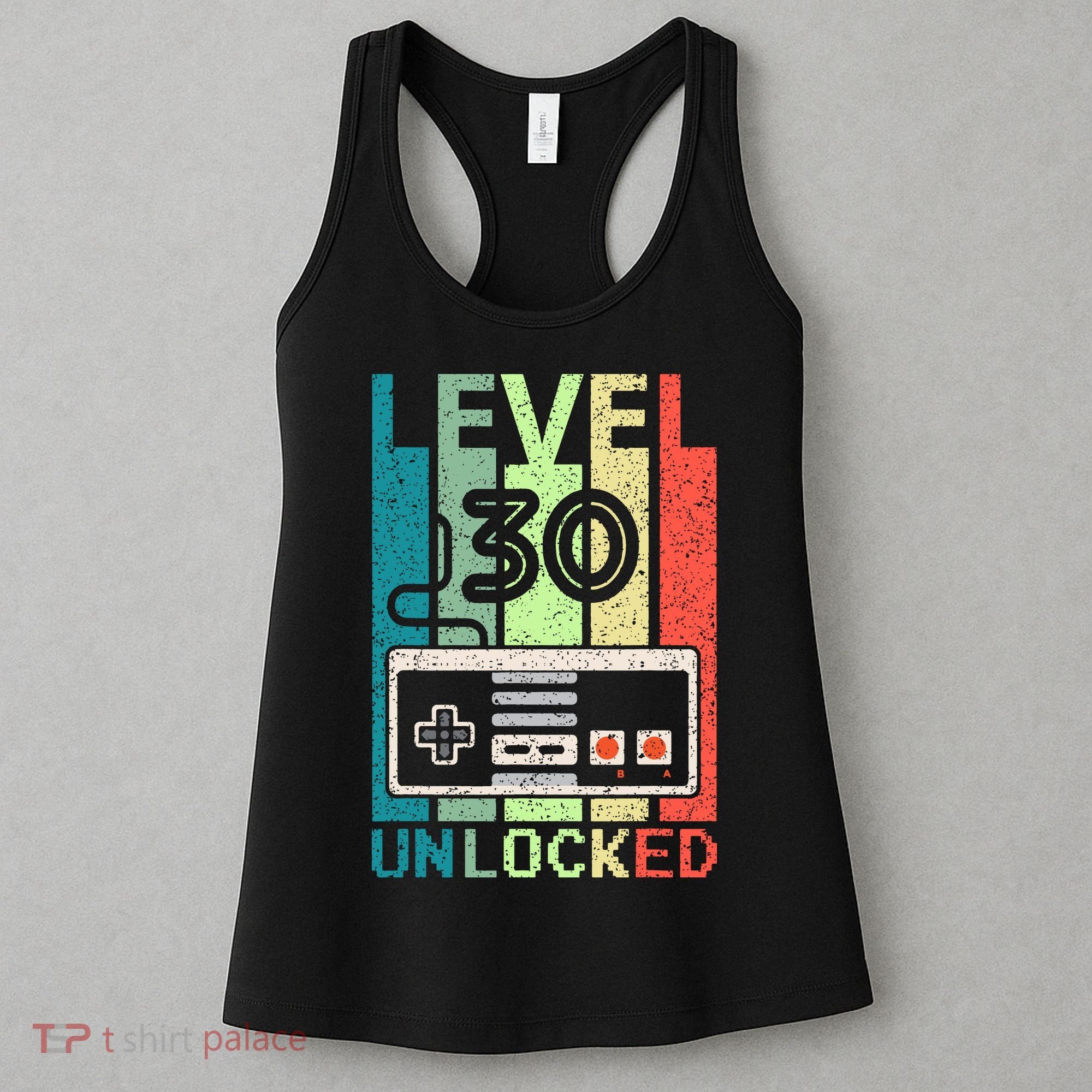 Video Gamer 30th Birthday Gifts Level 30 Unlocked Women's Tank Top