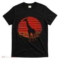 Vintage Giraffe 80s Funny Giraffe Lover Wild Animals Lover T-Shirt thumb 0