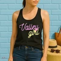 Valley Girl 80s Throwback Funny Girl Women's Tank Top thumb 2