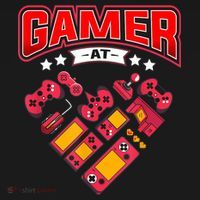 Video Gamer At Heart Gift For Mens Boys Valentines Day Gift Doggie Tank thumb 4