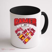 Video Gamer At Heart Gift For Mens Boys Valentines Day Gift Coffee Mug thumb 1