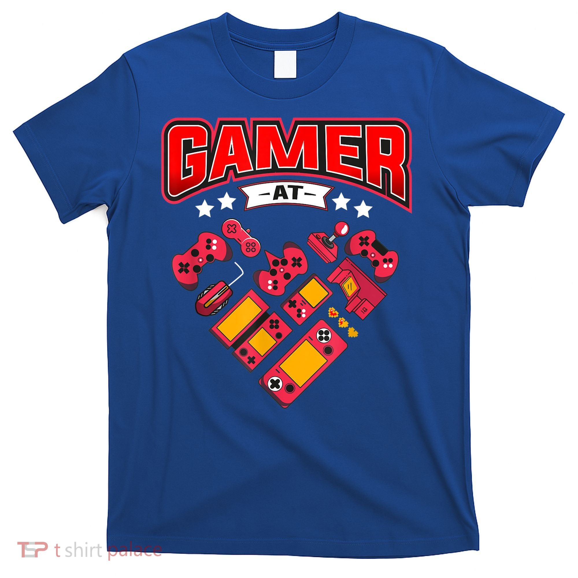 Video Gamer At Heart Gift For Mens Boys Valentines Day Gift T-Shirt