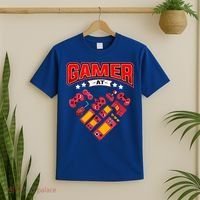 Video Gamer At Heart Gift For Mens Boys Valentines Day Gift T-Shirt thumb 2