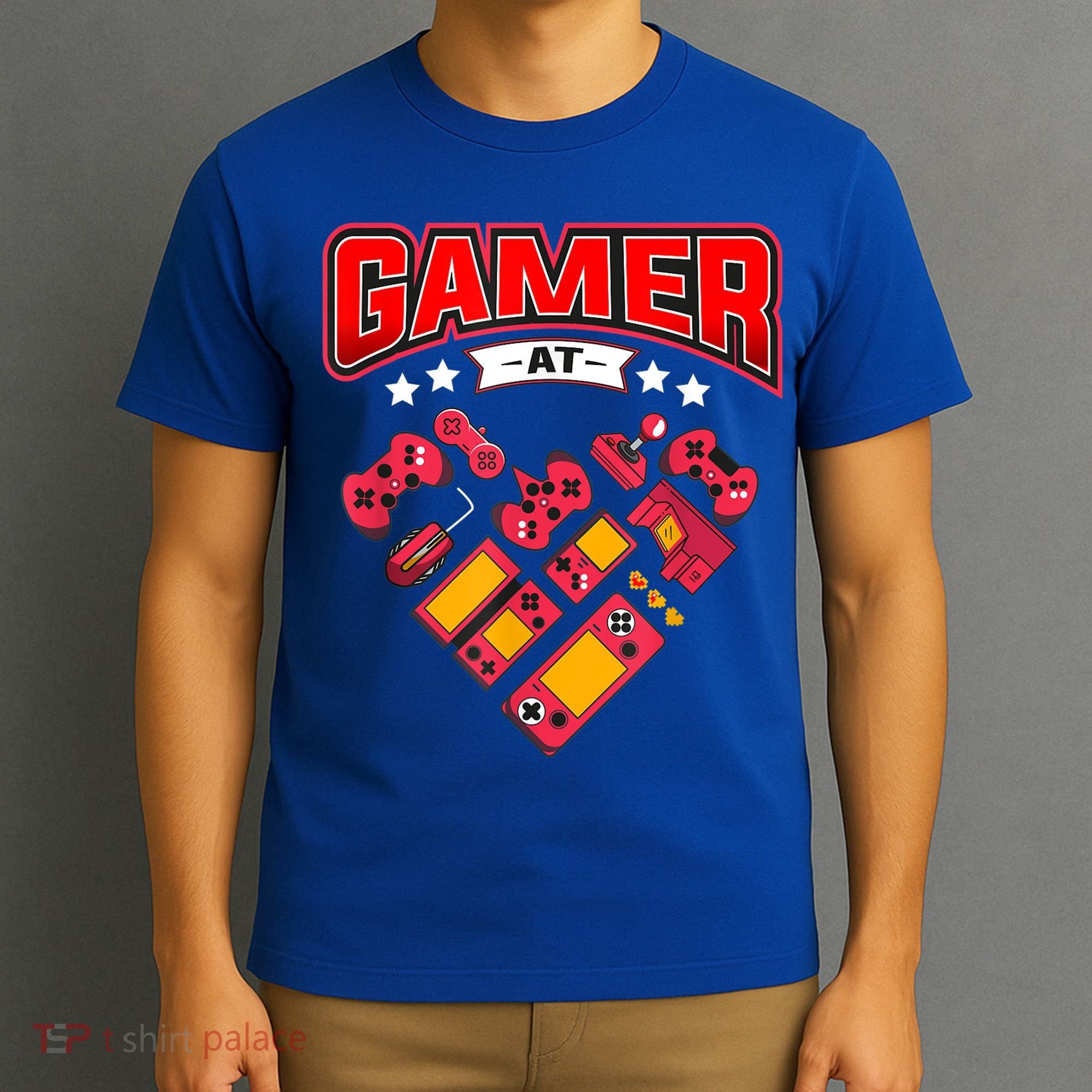 Video Gamer At Heart Gift For Mens Boys Valentines Day Gift T-Shirt