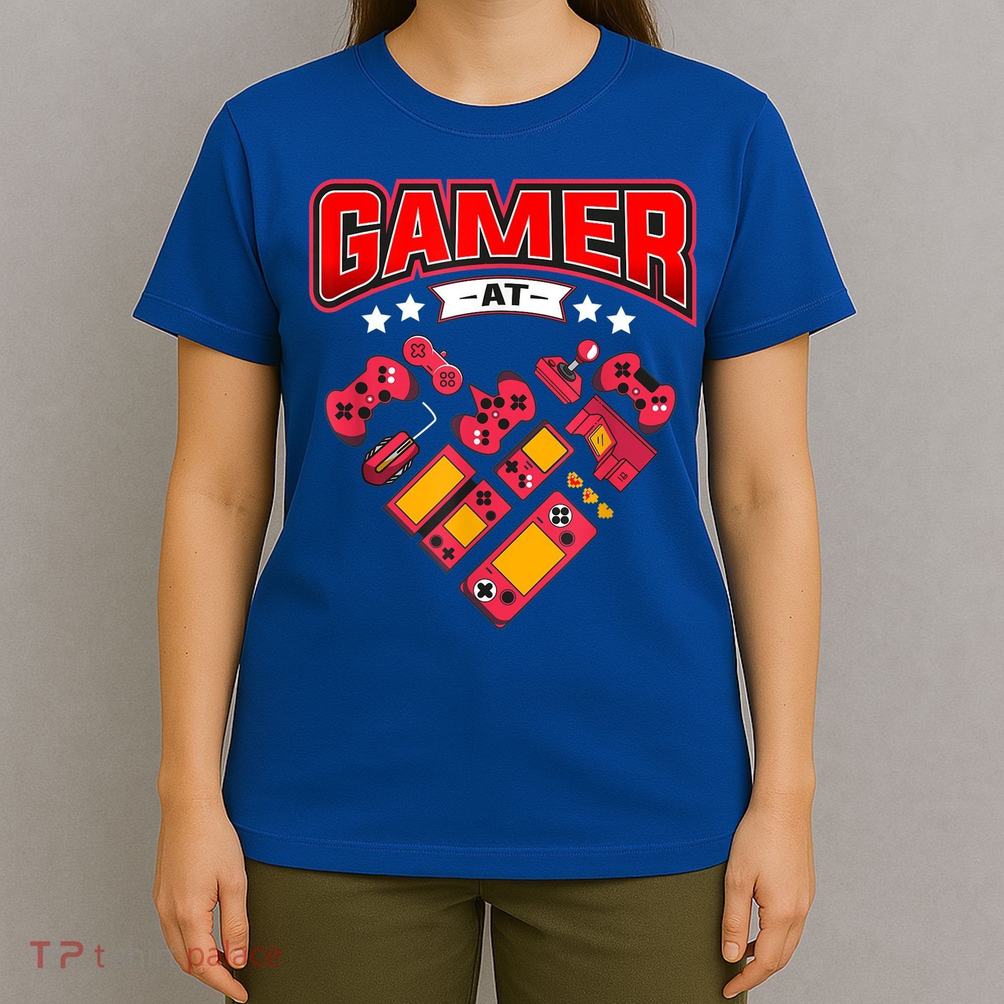 Video Gamer At Heart Gift For Mens Boys Valentines Day Gift T-Shirt