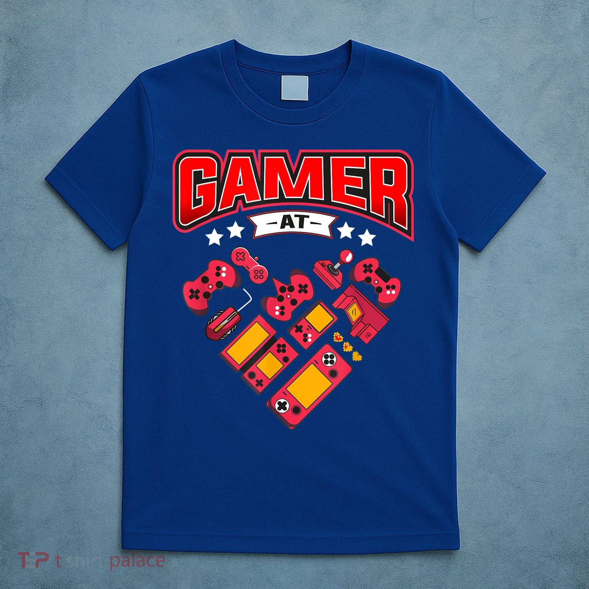 Video Gamer At Heart Gift For Mens Boys Valentines Day Gift T-Shirt