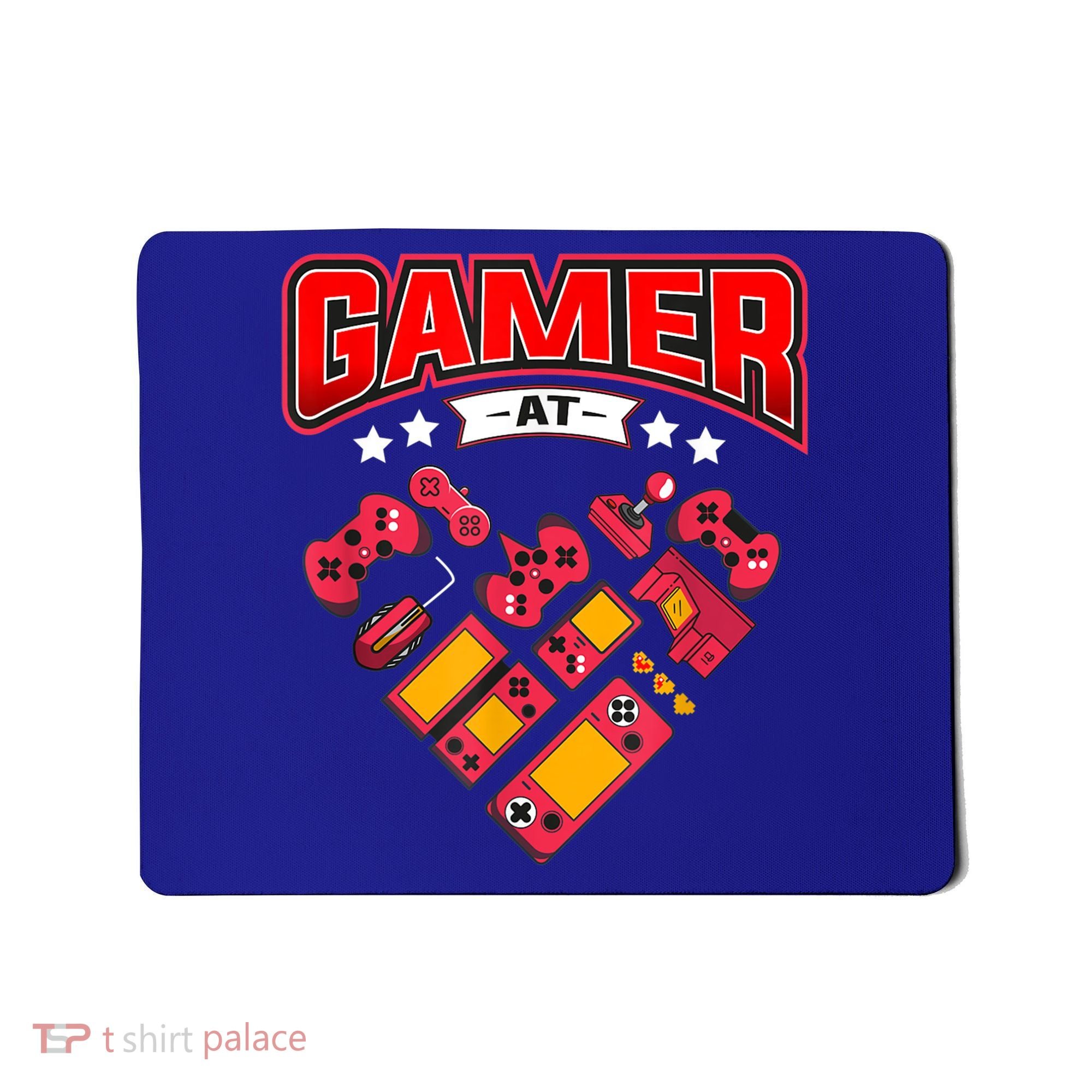 Video Gamer At Heart Gift For Mens Boys Valentines Day Gift Mousepad