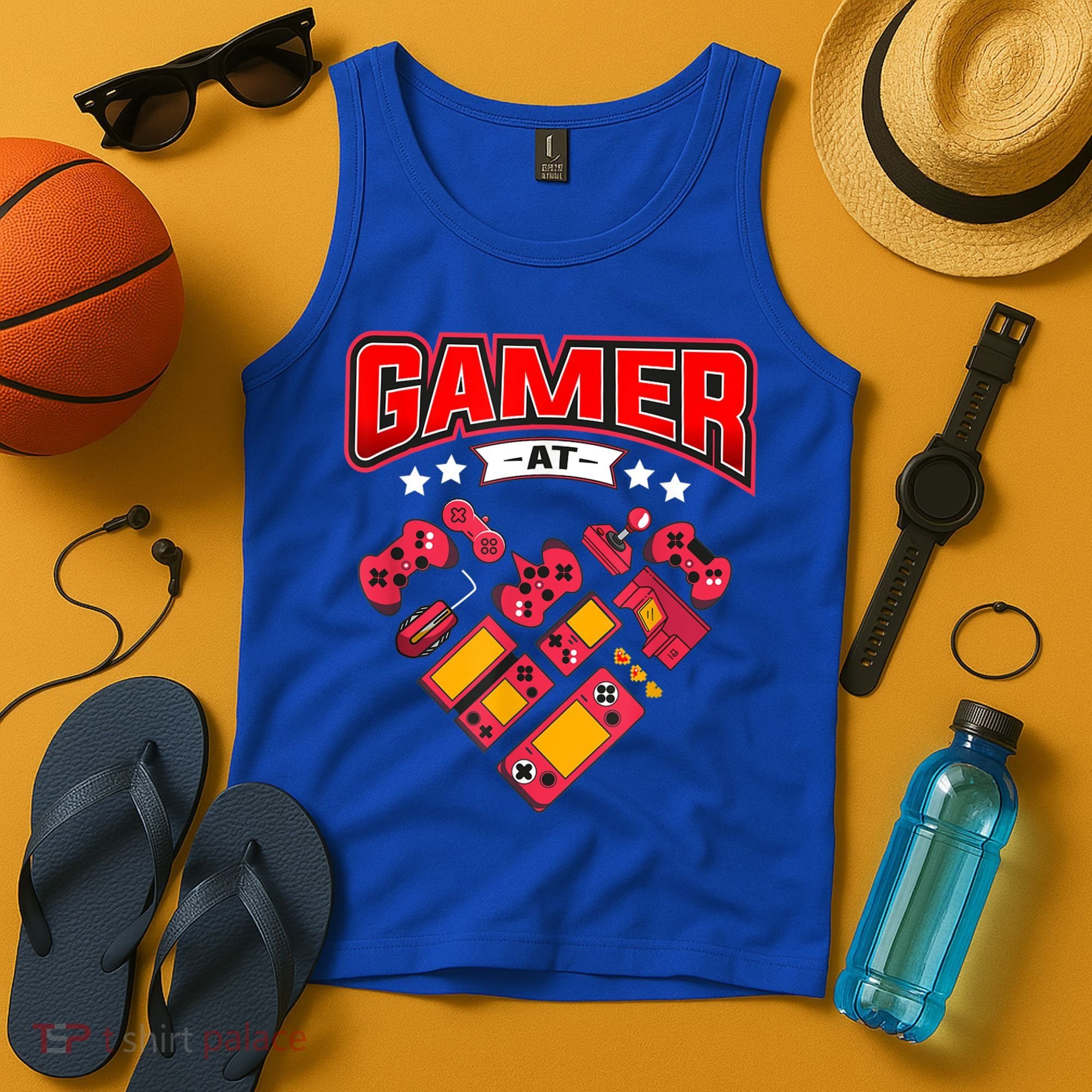 Video Gamer At Heart Gift For Mens Boys Valentines Day Gift Tank Top