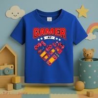Video Gamer At Heart Gift For Mens Boys Valentines Day Gift Toddler T-Shirt thumb 3