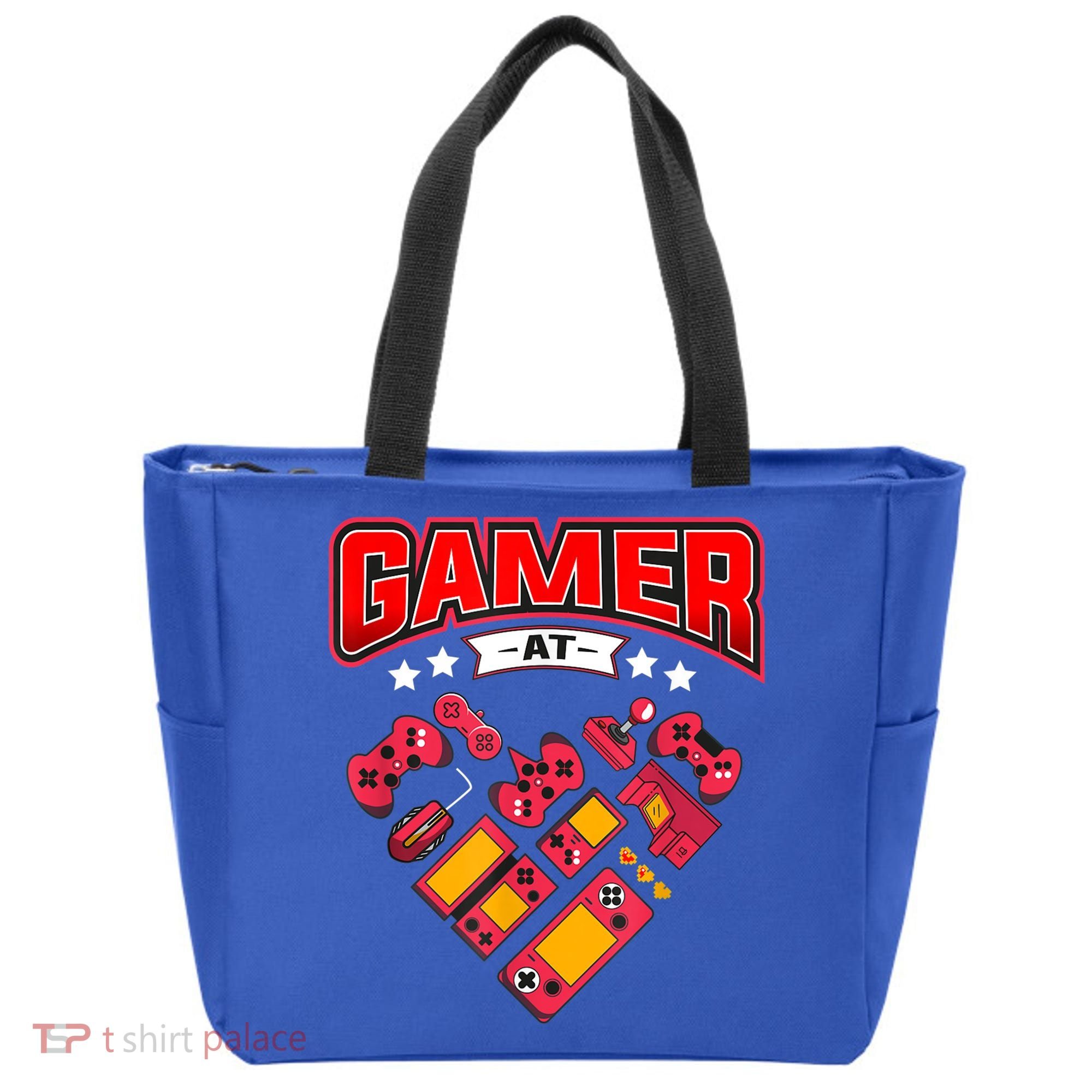 Video Gamer At Heart Gift For Mens Boys Valentines Day Gift Tote Bag