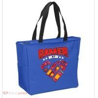 Video Gamer At Heart Gift For Mens Boys Valentines Day Gift Tote Bag thumb 2