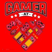 Video Gamer At Heart Gift For Mens Boys Valentines Day Gift Santa Hat thumb 1