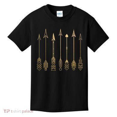 Vintage Gold Arrows Kids T-Shirt
