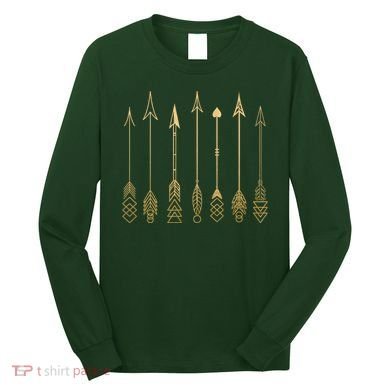 Vintage Gold Arrows Long Sleeve Shirt