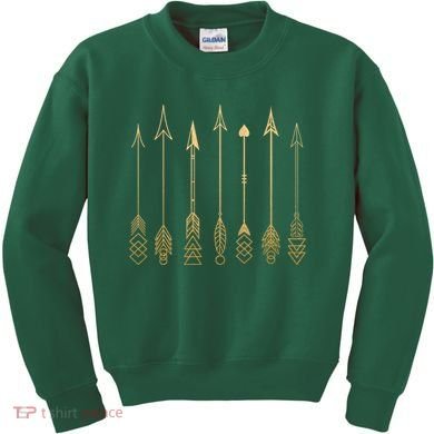 Vintage Gold Arrows Kids Sweatshirt