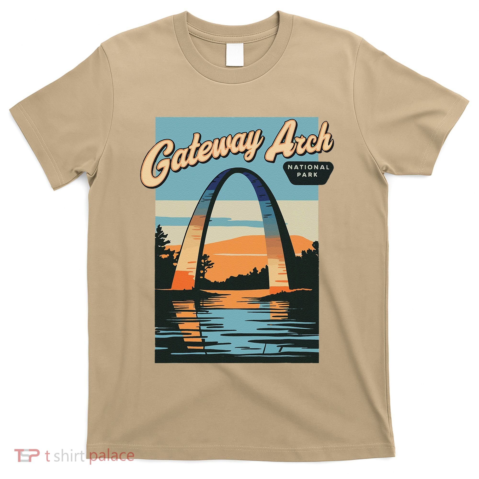 Vintage Gateway Arch National Park City Of St Louis Missouri T-Shirt