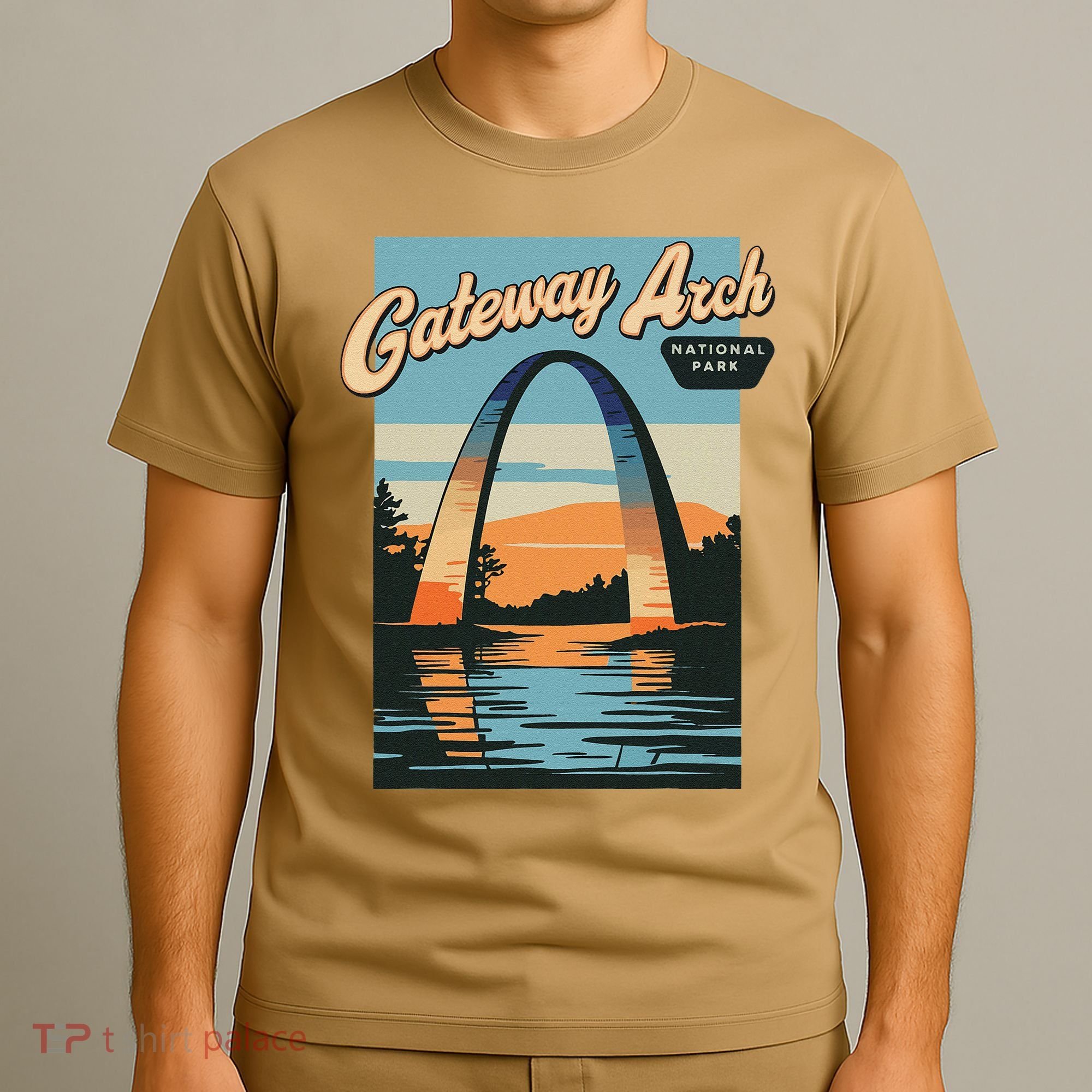 Vintage Gateway Arch National Park City Of St Louis Missouri T-Shirt