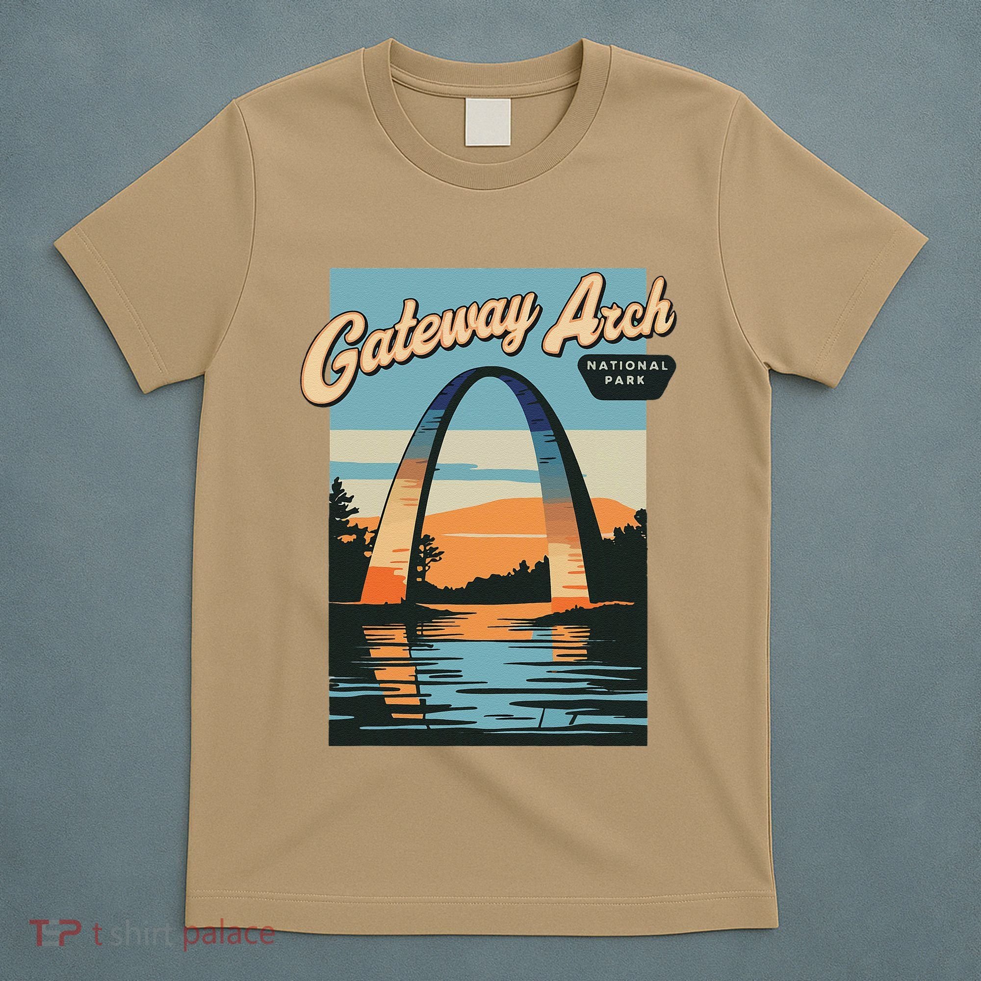 Vintage Gateway Arch National Park City Of St Louis Missouri T-Shirt