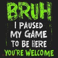 Video Gamer Bruh I Paused My Game Gaming Hat thumb 2