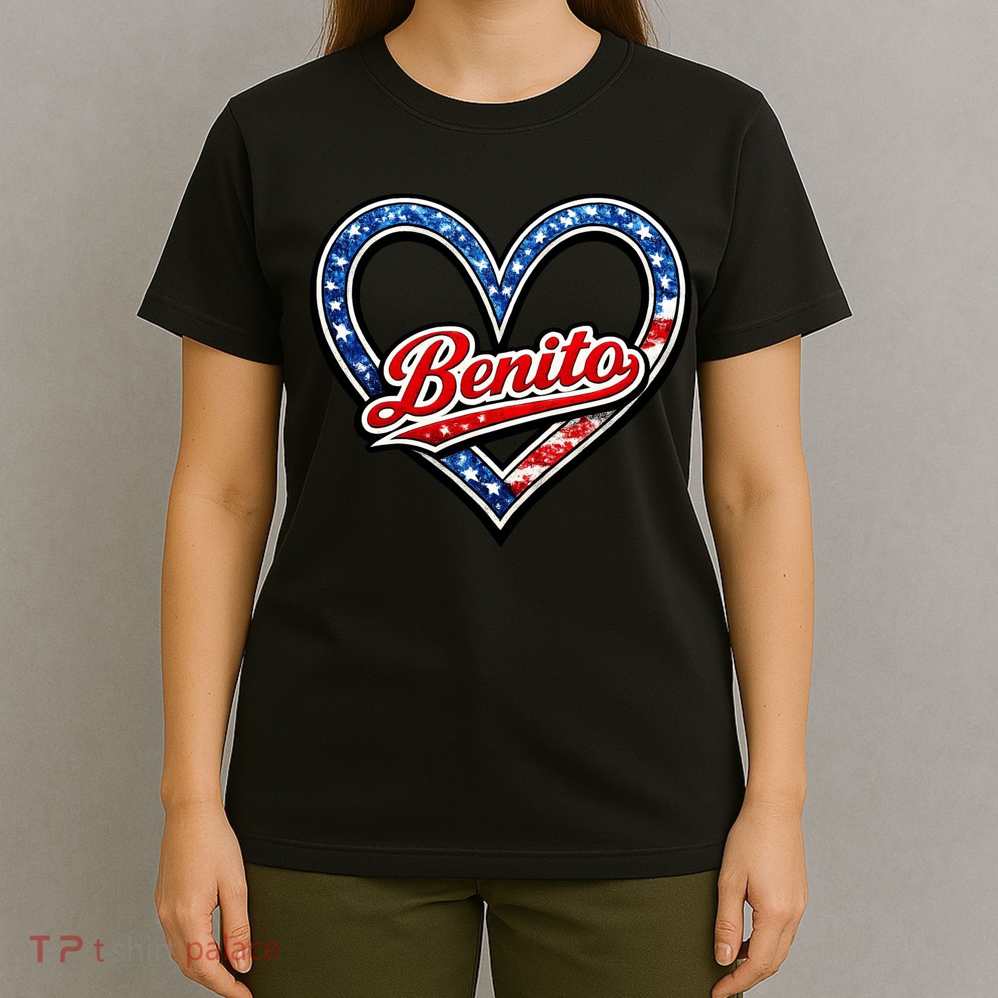 Vintage Go Benito High School Spirit Sports Fan T-Shirt