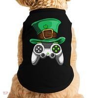 Video Gamer Controller Leprechaun Hat St. Patricks Day Boys Doggie Tank thumb 0