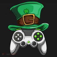 Video Gamer Controller Leprechaun Hat St. Patricks Day Boys Doggie Tank thumb 4
