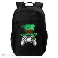 Video Gamer Controller Leprechaun Hat St. Patricks Day Boys Backpack thumb 0