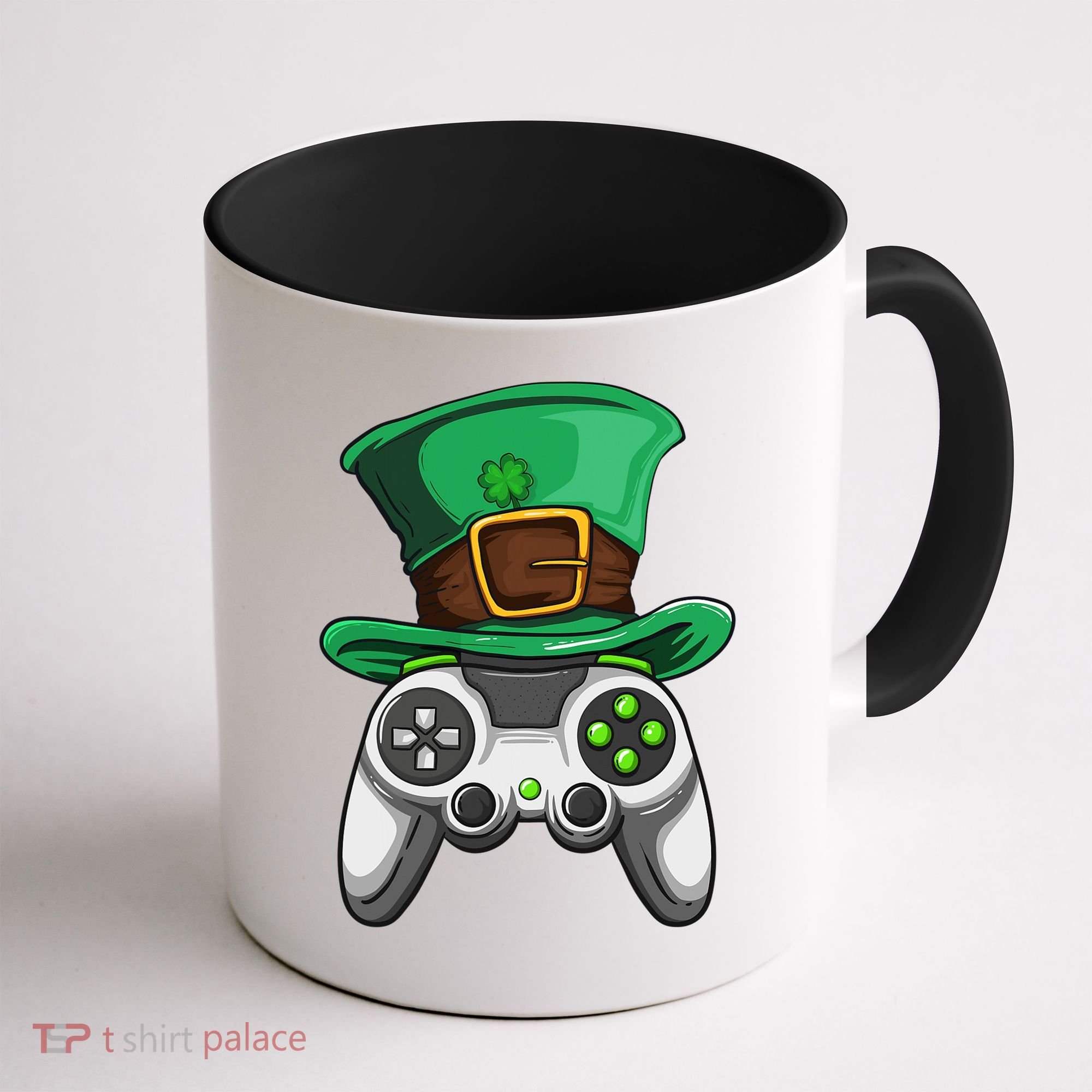Video Gamer Controller Leprechaun Hat St. Patricks Day Boys Coffee Mug