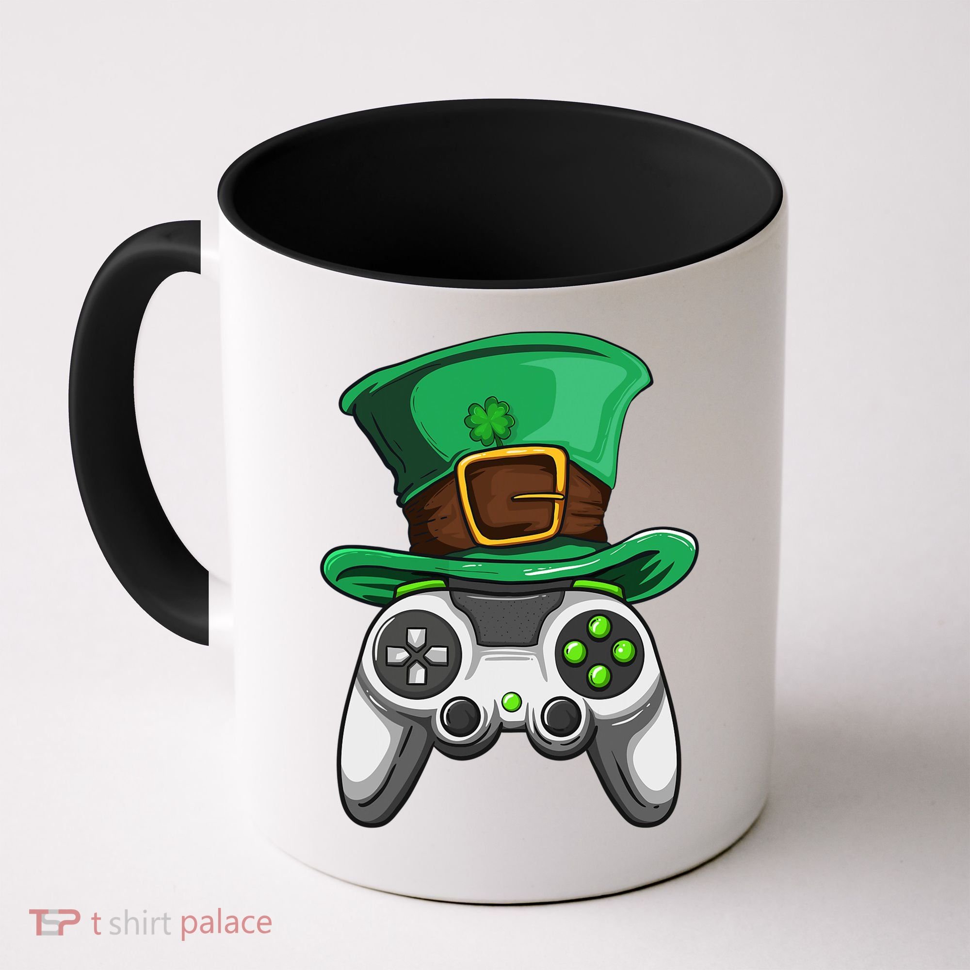 Video Gamer Controller Leprechaun Hat St. Patricks Day Boys Coffee Mug