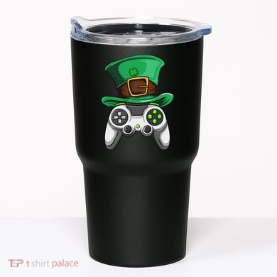 Video Gamer Controller Leprechaun Hat St. Patricks Day Boys Tumbler