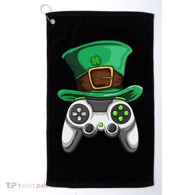 Video Gamer Controller Leprechaun Hat St. Patricks Day Boys Golf Towel