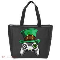 Video Gamer Controller Leprechaun Hat St. Patricks Day Boys Tote Bag thumb 0