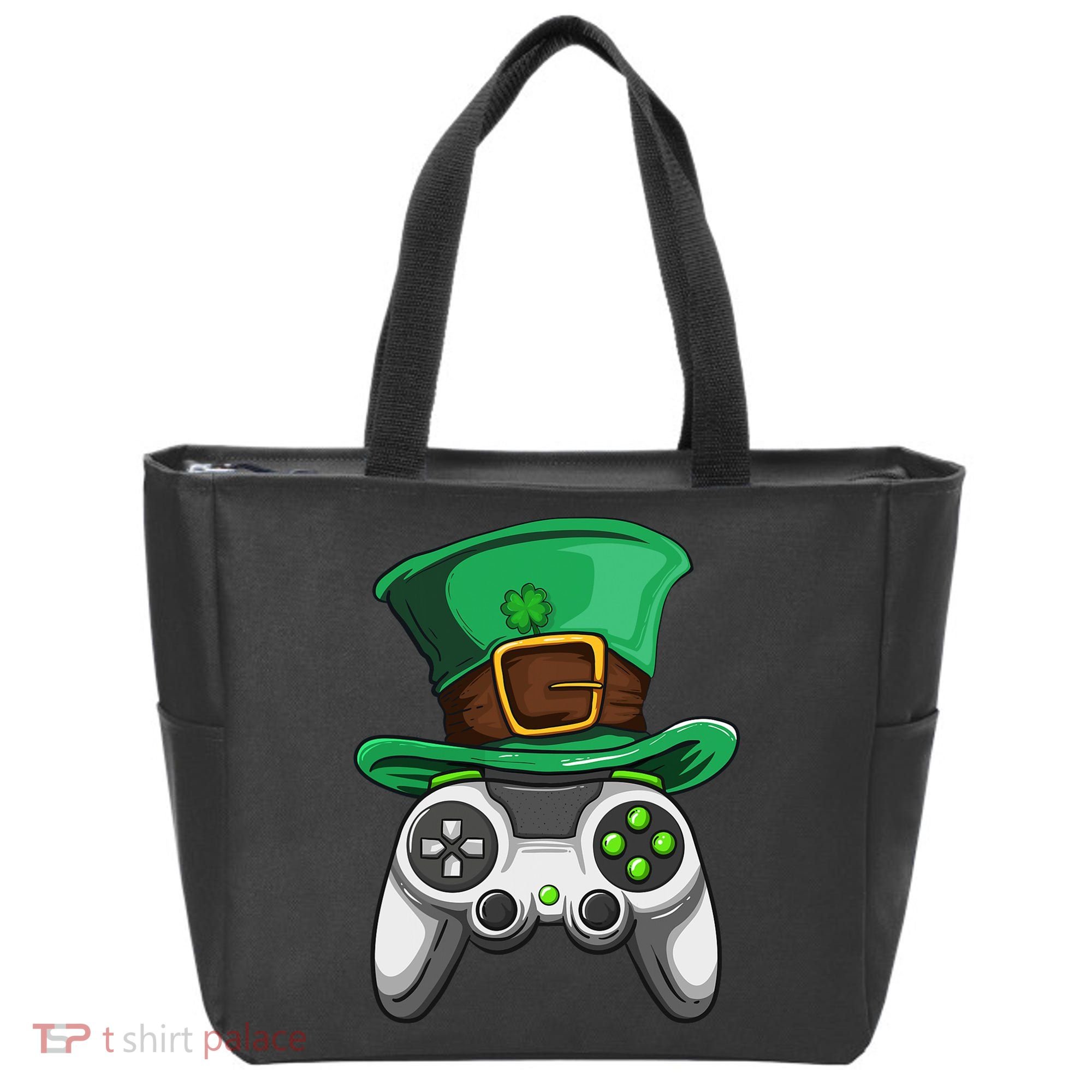 Video Gamer Controller Leprechaun Hat St. Patricks Day Boys Tote Bag