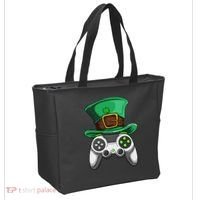 Video Gamer Controller Leprechaun Hat St. Patricks Day Boys Tote Bag thumb 2