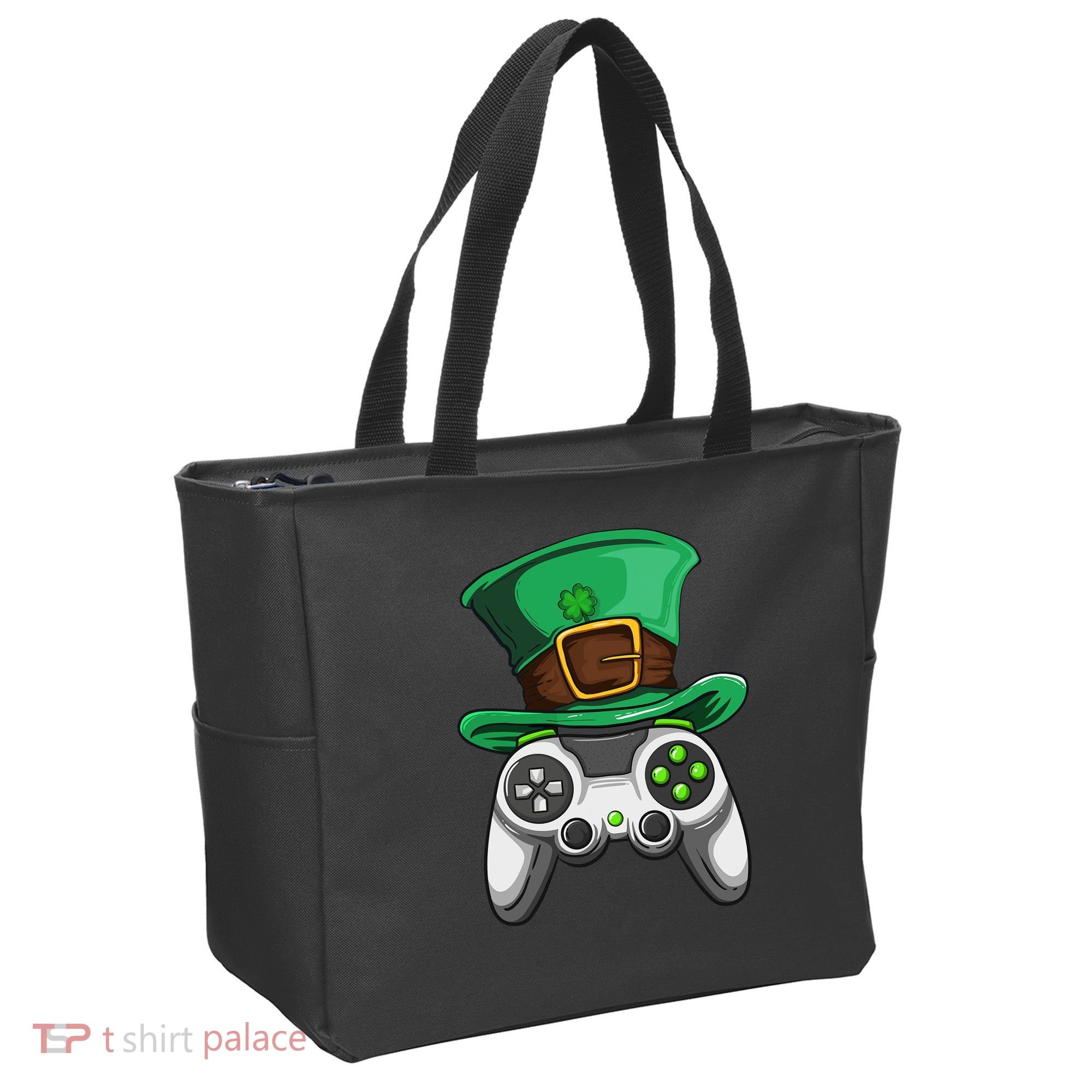 Video Gamer Controller Leprechaun Hat St. Patricks Day Boys Tote Bag