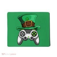 Video Gamer Controller Leprechaun Hat St. Patricks Day Boys Mousepad thumb 0